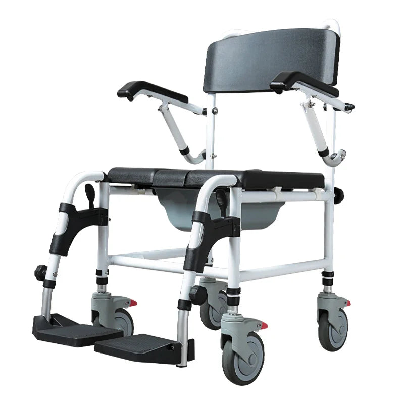 Plane Aluminum Manual Wheelchair Lightweight Adjustable Folding Wheelchair for Elderly