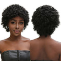 Factory Fast Delivery Spring Curl Hair Synthetic Bob Afro Wave Wig Black Synthetic Hair No Glue False Scalp Rose Mesh Wigs