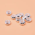 Popular 925 Sterling Silver Polygon Wheel Spacers Beaded for Jewelry Making Accessories Wholesale