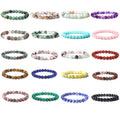 Real Natural Amethyst Beaded Bracelet for Men Women Precious Stone Bracelet with Fengshui Ball Shape Gift for Healing Crystals