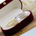 R2505 11-12mm Natural Freshwater Pearl Ring Accessory 925 Sterling Silver Adjustable Size Engagement Jewelry Ring for Women