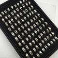 Rings for Men Titanium Steel Eternity Ring Set Randomly Sent & Unisex 4x18mm-11x24mm Hole: 1.8mm US Ring Size:5-10 100PCs/Box