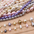 3 - 18mm Multi Colors Full Drilled Drop Teardrop Shape Imitation Glass Pearl Beads for DIY Jewelry