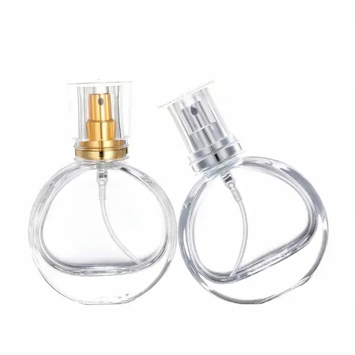 Luxury 25ml Empty Glass Spray Perfume Cosmetic Bottle Round Shape