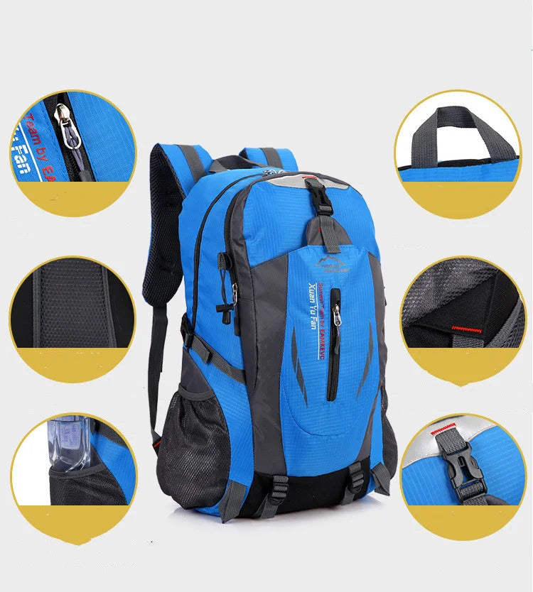 Lager Capacity Mountain Backpack  Outdoor Adventure Travel Camping Backpack Lightweight 40L Hiking Backpack