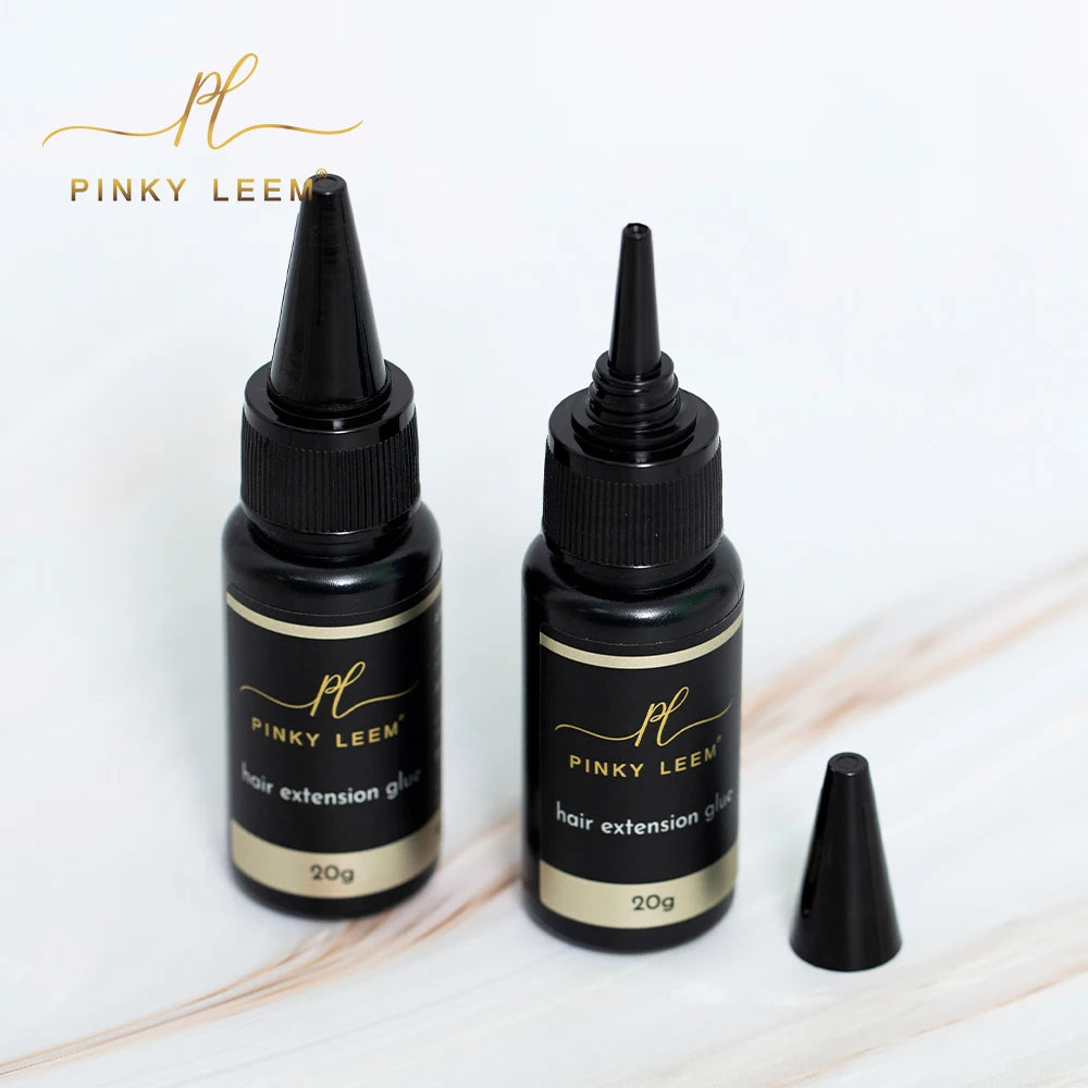 Pinky leem Custom Wholesale Water Proof Extreme Strong Invisible Hair Glue UV Wig Adhesive for UV Led Hair Extension Glue