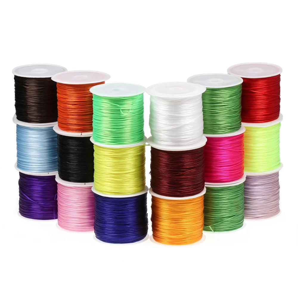Small Plastic Flex Worm Elastic Floss Line for Tying Worm Flies Streamer Fly Legs Nymph Body Buzzer Cheeks-for River Fly Fishing