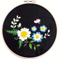 Flower and Butterfly Diy Custom Embroidery Kit Embroidery Kits for Beginners Adults Cross Stitch Home Living Room Art Decor