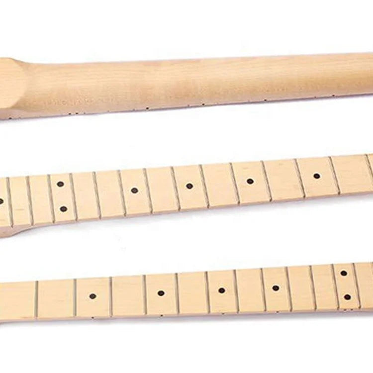 22 Frets Unfinished Electric Guitar Neck Replacement Blank Maple Guitar Neck ST for Wholesale