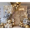 SL210712-1 Customize Wedding Party Display Racks Rose Gold Shimm Sequin Shimmer Wall Panel Clear