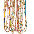 Designer Ins Style Women's Stainless Steel Necklace Natural Pearl Colorful Crystal Beaded Gold Plated Link Chain Spring Summer