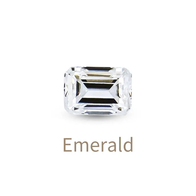 Emerald Shape Loose Moissanite  D EF GH Gate Flawless Jewelry