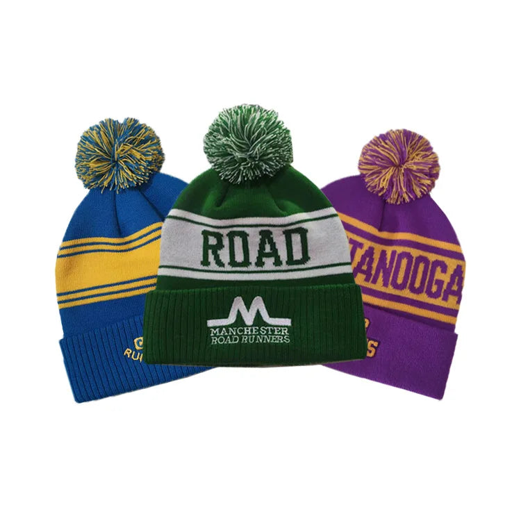 New Arrivals Wholesale Fascinating Price New Type Beanie With Pom Pom Hats for Winter