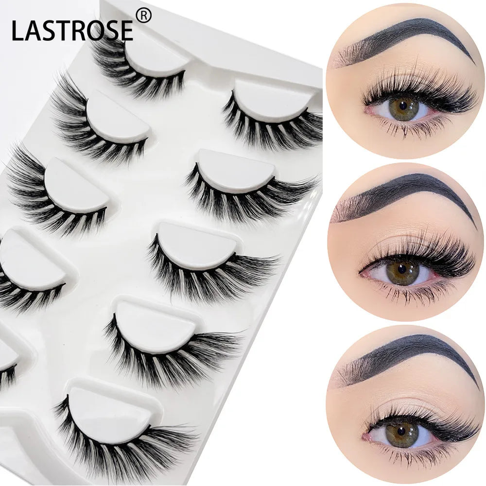Factory Supply Cat Eye Faux Mink Lashes OEM Vegan Cat Eye Lashes Natural Wispy Cat Eye Lash Strips False Eyelashes