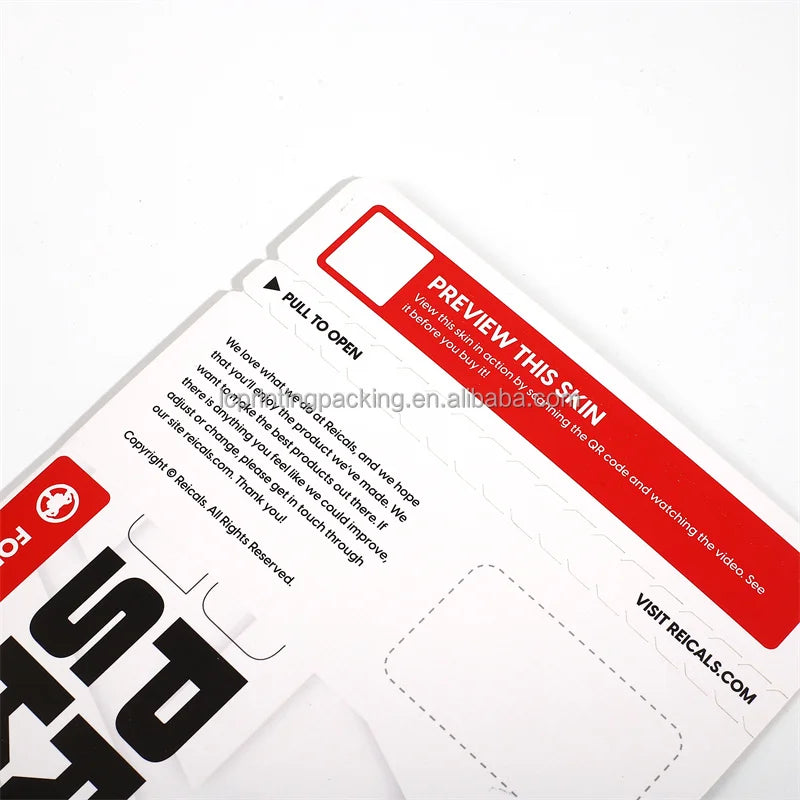 Custom logo Printed Silk Scarf Gift Packaging Invitation Credit Card Packaging Box with Peel off Zipper Strip