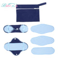 8pcs/set Polar Fleece Washable Sanitary Napkin Set Kits Reusable Nursing Day Night Maternity Sanitary Pad Physiological Period
