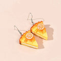 Creative Funny Resin Cake Tea Cup Food Earring Ear Jewelry  New Lovely Fruit Charms Earrings Wholesale