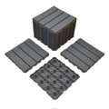 Waterproof Pavement Floor Outdoor Patio Garden Terrace Tiles Plastic Tinting  Composite Interlocking Decking Tile