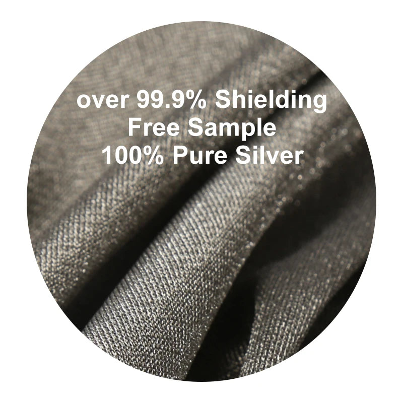 100% Silver Fiber Tricot EMF protection Shielding Anti Radiation Conductive Fabric