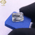Factory Wholesale GRA Certificate Emerald Cut VVS1 D White Synthetic Moissanite Diamond