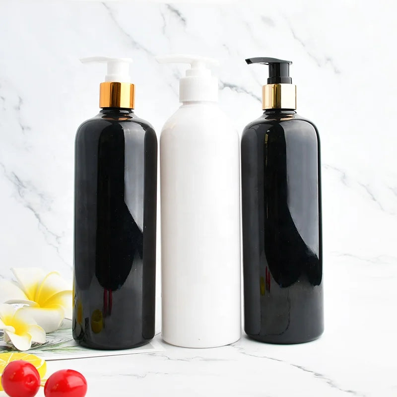 Empty Shampoo 250ml 500ml 200ml 300ml Luxury Shower Body Cosmetic Round Custom 8oz 4oz Lotion Pump Pet Plastic Shampoo Bottle