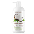 OEM ODM Moisturizing Nourishing Bath Whitening Coconut Natural Organic Liquid Bath Exfoliating Scrub Shower Gel Body Wash
