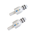 [MLC0104CH] Quick Disconnect In-Line Coupling Insert 1/4 Hose Barb Valved Connecting Fittings