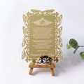 Hottest Gold Mirror Acrylic Card Luxury Laser Cutting Square Wedding Invitation With RSVP Cards and Envelope