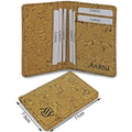 Personalized Custom Printing Eco Friendly Vegan Soft Slim Mens Wallet Cork Card Holder
