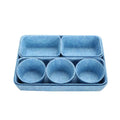 Office Felt Drawer Organizers Trays Storage Bins Drawers Dividers Storage Bin Pack -8