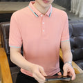Wholesale New Men's Polo Shirts Summer Trend Customization Solid Color Simple Top Business Short Sleeved Workwear for Men