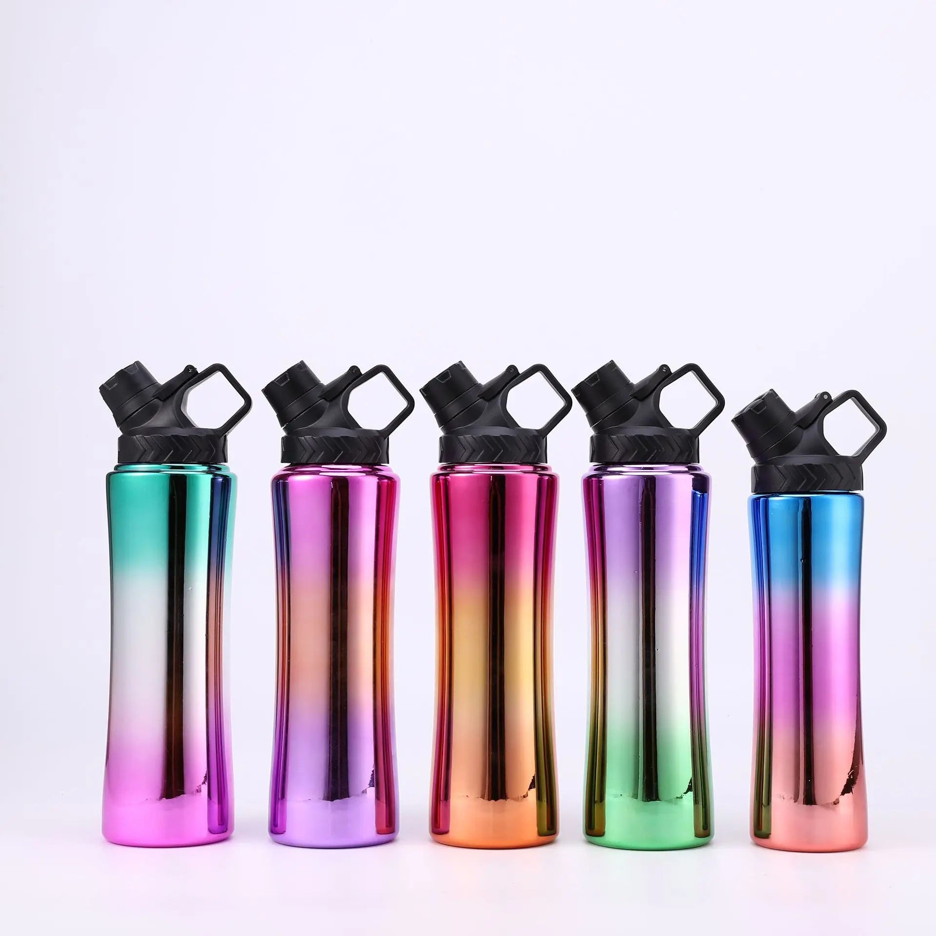 Factory Custom 40oz Slim Gradient Plastic Sport Water Bottle