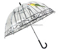 Clear Umbrella Transparent Bird Cage Umbrellas With logo Prints Transparent Bubble Umbrella