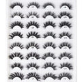 Wholesale 3D Strip Faux Mink Eye Lashes Vendors 25mm Faux Mink Lashes and Private Label Vegan Faux Mink Eyelashes