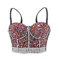 Sexy Corset Floral Red Overbust Bustier Top for Women Beading Push up Corsets 2019 New Fashion Women Slim Waist Corsets