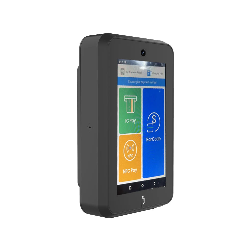 5 Inch Wall Mount QR Code Scanner Android 14 Touch Screen Payment Cosmetic Food Drink Machine MDB NFC Payment Terminal CM30