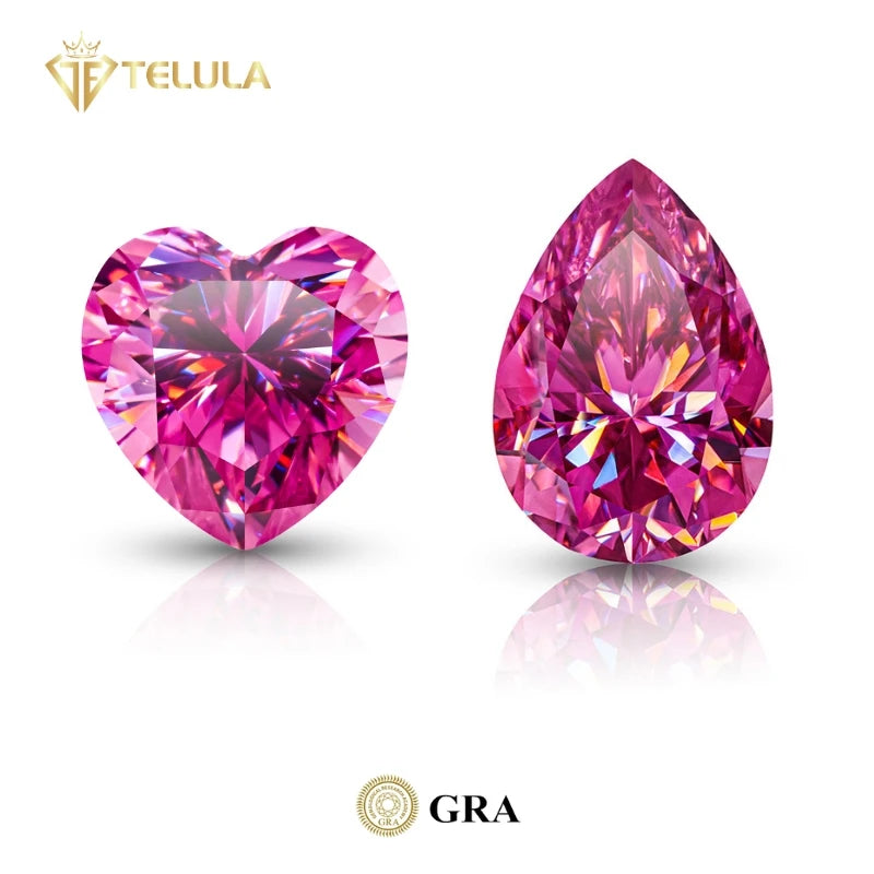 Loose Diamond Stone Vvs Moissanite Pink Oval 1ct to 10ct Moissanite for Fashion Jewelry Rings