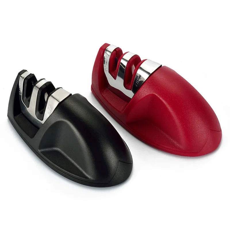 Compact 2-Stage Knife Sharpener with Stable Non-Slip Base for Home Kitchen Use