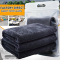 1200gsm 1400gsm Double Side Customize Colors Package Washable Microfiber Twist Loop Car Cleaning Cloth Towel