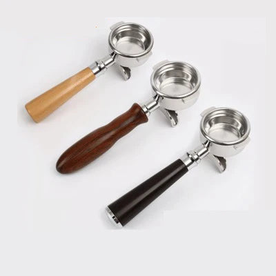 Coffee Accessories 58mm Bottom Single and Double Mouth Stainless Steel Espresso Coffee Portafilter With Plastic Handle