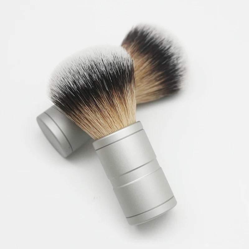 JDK 1pc Synthetic Hair Silver Shaving Brush Metal Handle Shaving Brush