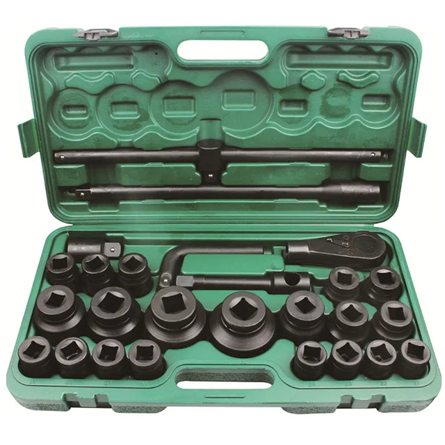 26pcs Impact Socket Set 3/4 Inch Drive Heavy Duty Socket Wrench Impact Socket Set for Auto Car Repair Tools