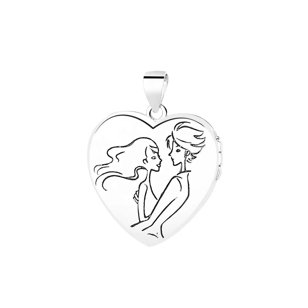 925 Sterling Silver Pendant for Lovers Sweet Valentine's Day