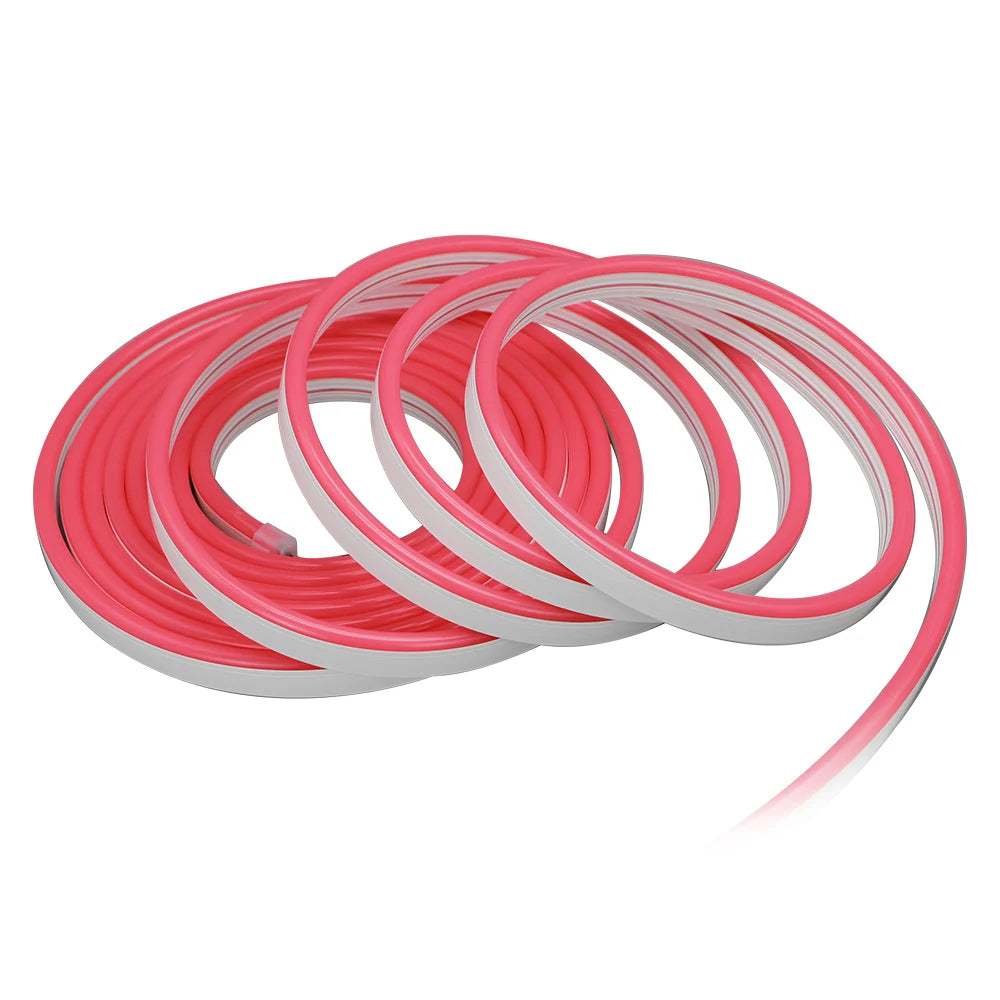 Luces 12V 0612 Neon Led Strip Waterproof Red Ice Blue Led Light 2835 120Led/m Silicon Tube DIY Home Decor Neon Light