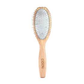 CIDON WP-Round2 Wood Hand Pet Hair Grooming Ergonomic Slicker Pin Brush