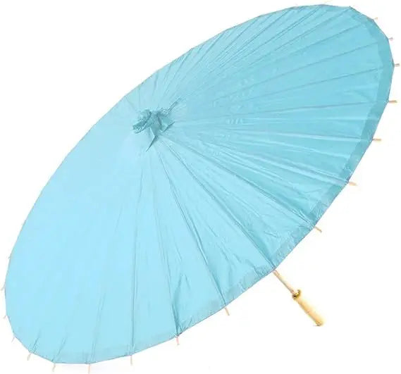 33-Inch Chinese/Japanese Style Paper Parasol Umbrella for Weddings Personal Sun Protection Premium Promotional Party Supply