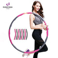 Eco-Friendly 7 Section 85cm Detachable Weighted Hula Ring Fitness Equipment for Sports & Entertainment