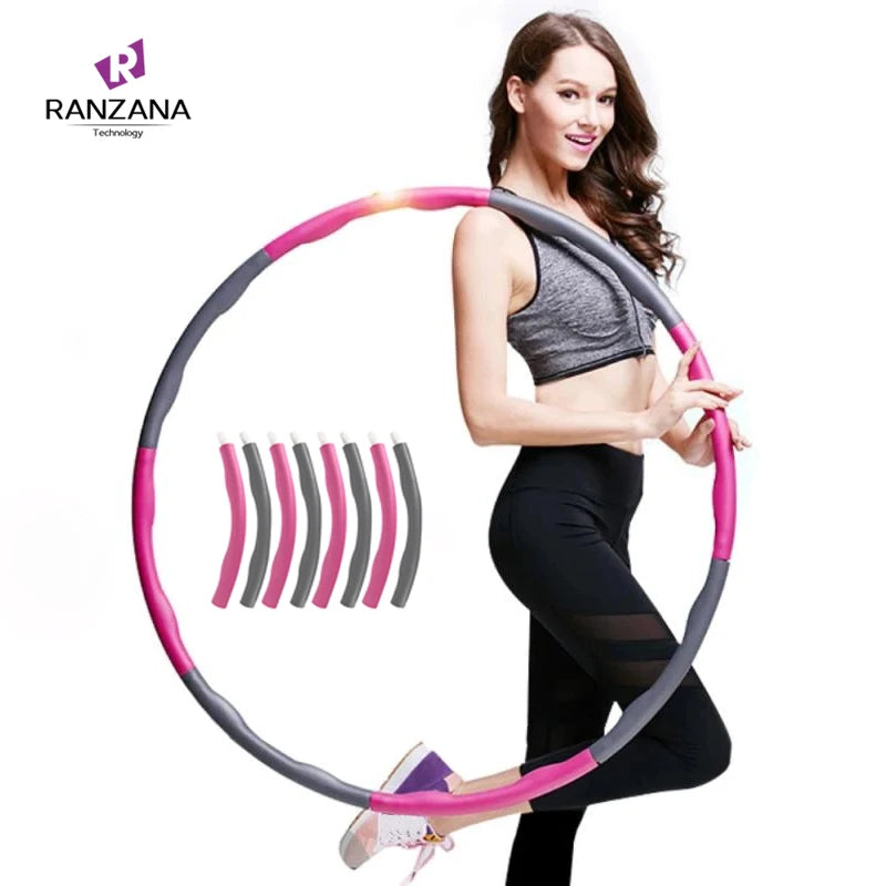 Eco-Friendly 7 Section 85cm Detachable Weighted Hula Ring Fitness Equipment for Sports & Entertainment