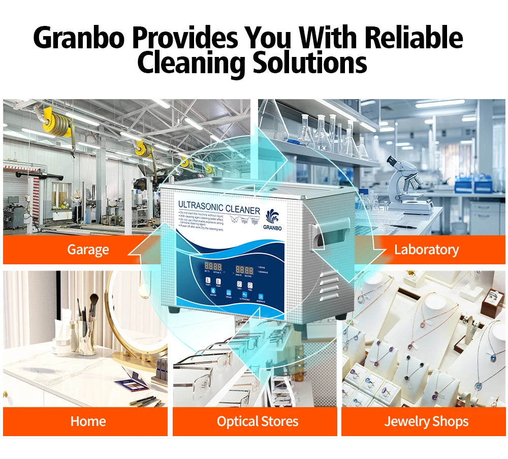 GW0306  6.5L Electric Ultrasonic Cleaner for Eyeglasses Metal Small Parts Jewelry-New Condition Industrial Ultrasonic Cleaners