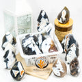 Wholesale Natural Crystal Crafts Orca Agate Flame Healing Stones Crystal Torch Carving for Decoration
